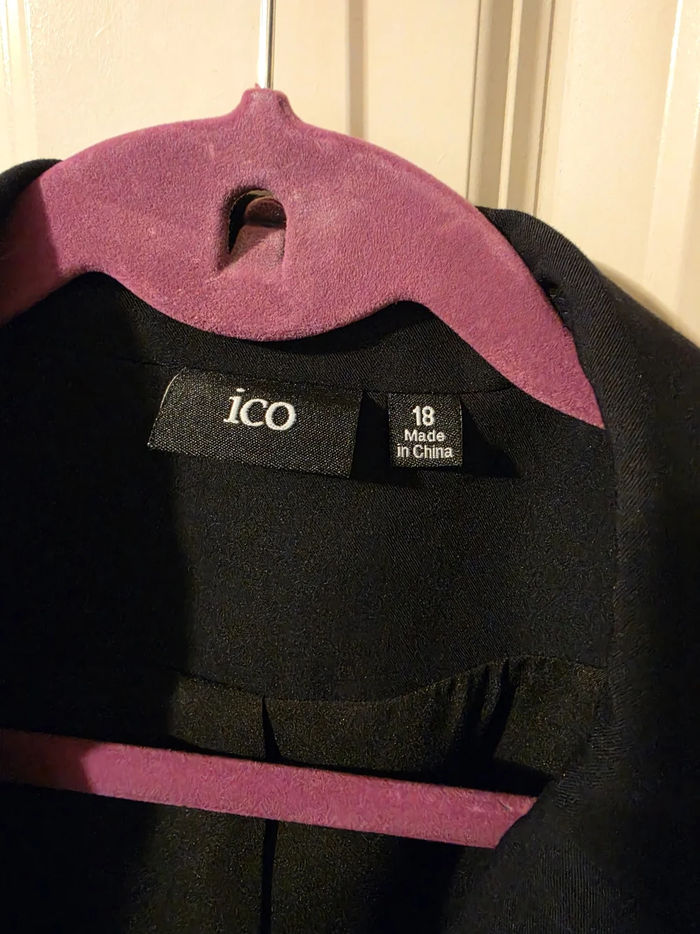 ICO Classic Navy Women's Blazer - Two-Button Jacket Sz18